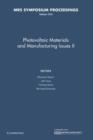 Image for Photovoltaic Materials and Manufacturing Issues II: Volume 1210