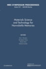 Image for Materials Science and Technology for Nonvolatile Memories: Volume 1071
