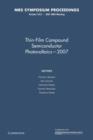 Image for Thin-Film Compound Semiconductor Photovoltaics - 2007: Volume 1012