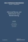 Image for Advanced Devices and Materials for Laser Remote Sensing: Volume 883