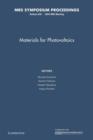 Image for Materials for Photovoltaics: Volume 836
