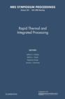 Image for Rapid Thermal and Integrated Processing: Volume 224
