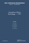 Image for Amorphous Silicon Technology - 199: Volume 219