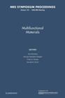 Image for Multifunctional Materials: Volume 175