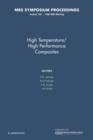 Image for High Temperature/High Performance Composites: Volume 120