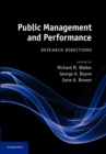 Image for Public Management and Performance