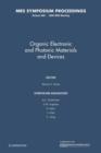 Image for Organic Electronic and Photonic Materials and Devices: Volume 660