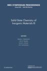 Image for Solid-State Chemistry of Inorganic Materials III: Volume 658