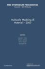 Image for Multiscale Modeling of Materials - 2000: Volume 653