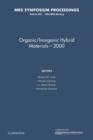Image for Organic/Inorganic Hybrid Materials - 2000: Volume 628