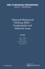 Image for Chemical-Mechanical Polishing 2000 - Fundamentals and Materials Issues: Volume 613
