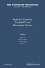 Image for Materials Issues for Tunable RF and Microwave Devices: Volume 603