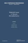 Image for Materials Issues in Vacuum Microelectronics: Volume 509