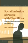 Image for Social inclusion of people with disabilities  : national and international perspectives