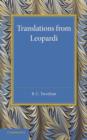Image for Translations from Leopardi