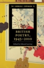 Image for The Cambridge companion to British poetry, 1945-2010