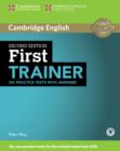 Image for First trainer  : six practice tests with answers with audio