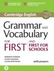 Image for Grammar and Vocabulary for First and First for Schools Book with Answers and Audio