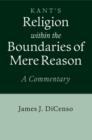 Image for Kant&#39;s Religion within the boundaries of mere reason  : a commentary