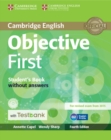 Image for Objective First Student&#39;s Book without Answers with CD-ROM with Testbank