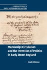 Image for Manuscript Circulation and the Invention of Politics in Early Stuart England