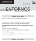 Image for Entornos Beginning ELEteca Part 3 Activation Card
