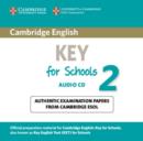 Image for Cambridge English Key for Schools 2 Audio CD