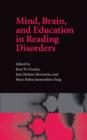 Image for Mind, brain and education in reading disorders