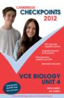 Image for Cambridge Checkpoints VCE Biology Unit 4 2012