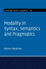 Image for Modality in Syntax, Semantics and Pragmatics