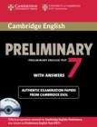 Image for Cambridge English preliminary 7: Student&#39;s book with answers :