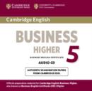 Image for Cambridge English Business 5 Higher Audio CD