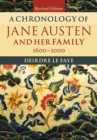 Image for A Chronology of Jane Austen and her Family