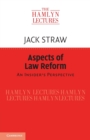 Image for Aspects of law reform  : an insider&#39;s perspective