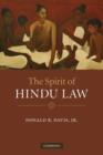 Image for The spirit of Hindu law