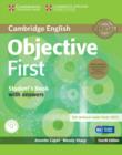 Image for Objective first: Student&#39;s book pack