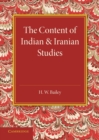 Image for The Content of Indian and Iranian Studies