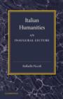 Image for Italian Humanities