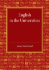 Image for English in the Universities