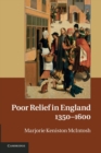 Image for Poor relief in England, 1350-1600