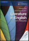 Image for Cambridge IGCSE Literature in English Teacher&#39;s Resource