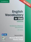 Image for English vocabulary in useAdvanced,: Vocabulary reference and practice with answers