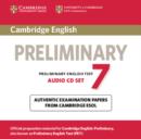 Image for Cambridge English preliminary 7: Audio CDs