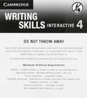 Image for Grammar and Beyond Level 4 Writing Skills Interactive (Standalone for Students) via Activation Code Card