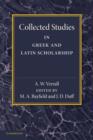 Image for Collected Studies in Greek and Latin Scholarship