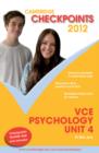 Image for Cambridge Checkpoints VCE Psychology Unit 4 2012