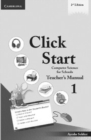Image for Click Start Level 1 Teacher&#39;s Manual : Computer Science for Schools