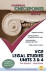 Image for Cambridge Checkpoints VCE Legal Studies Units 3 and 4 2013