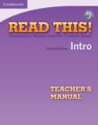 Image for Read This! Intro Teacher&#39;s Manual with Audio CD