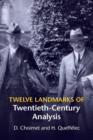 Image for Twelve landmarks of twentieth-century analysis